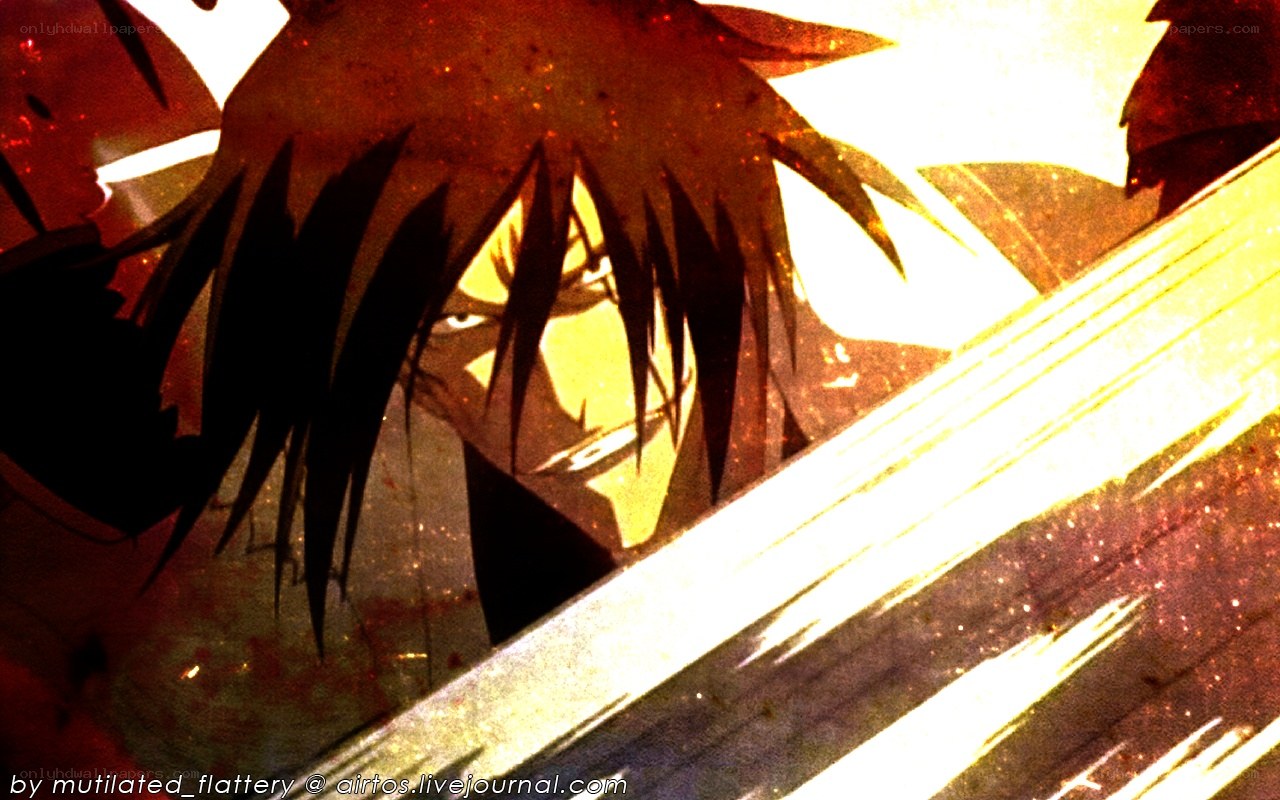 anime character with sword