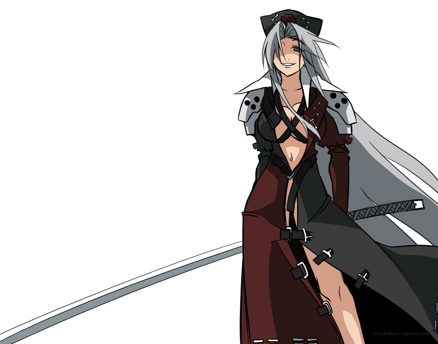 anime character with sword