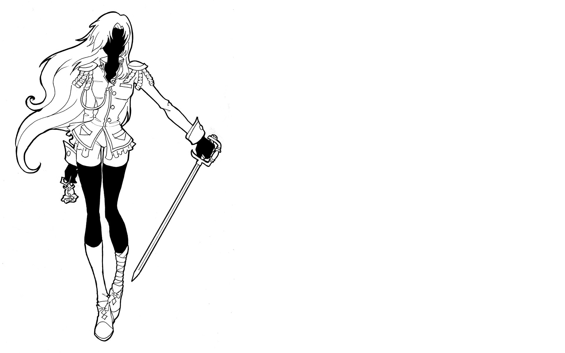 anime character with sword