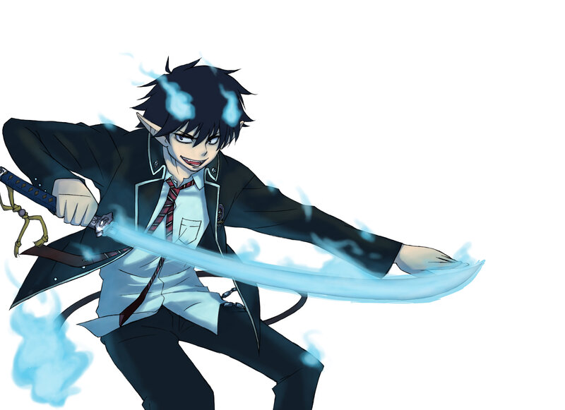 anime character with sword