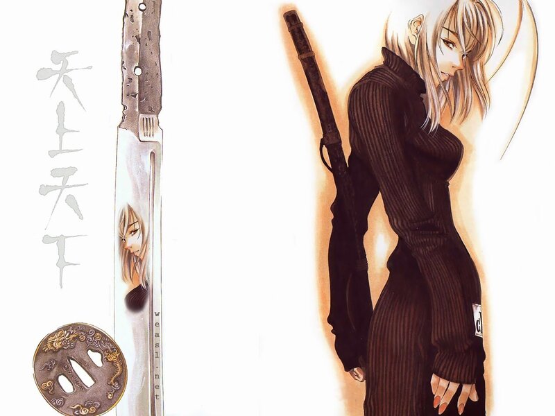 anime character with sword