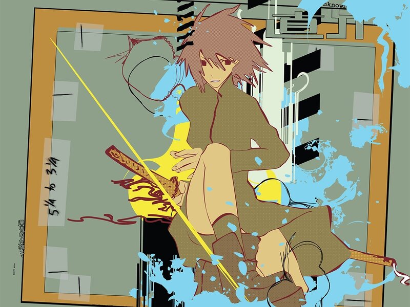 anime character with sword