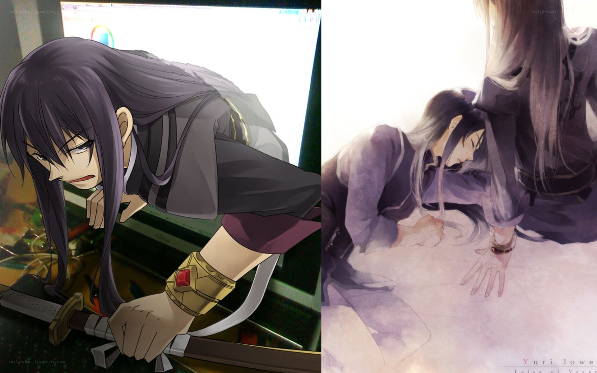 anime character with sword