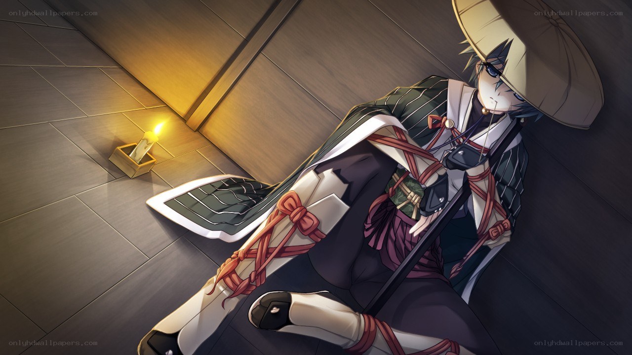 anime character with sword