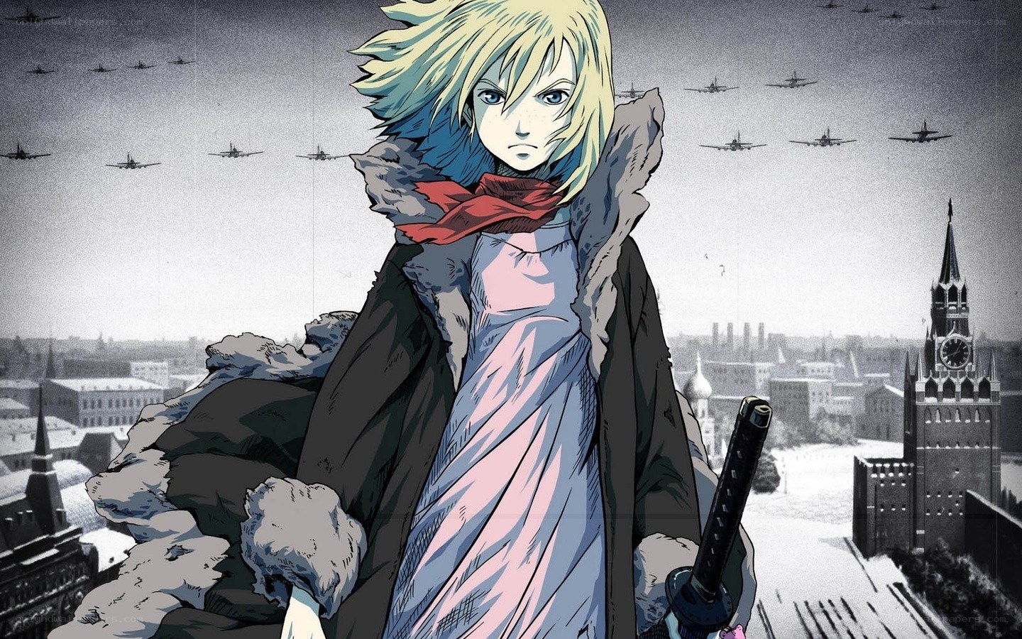 anime character with sword