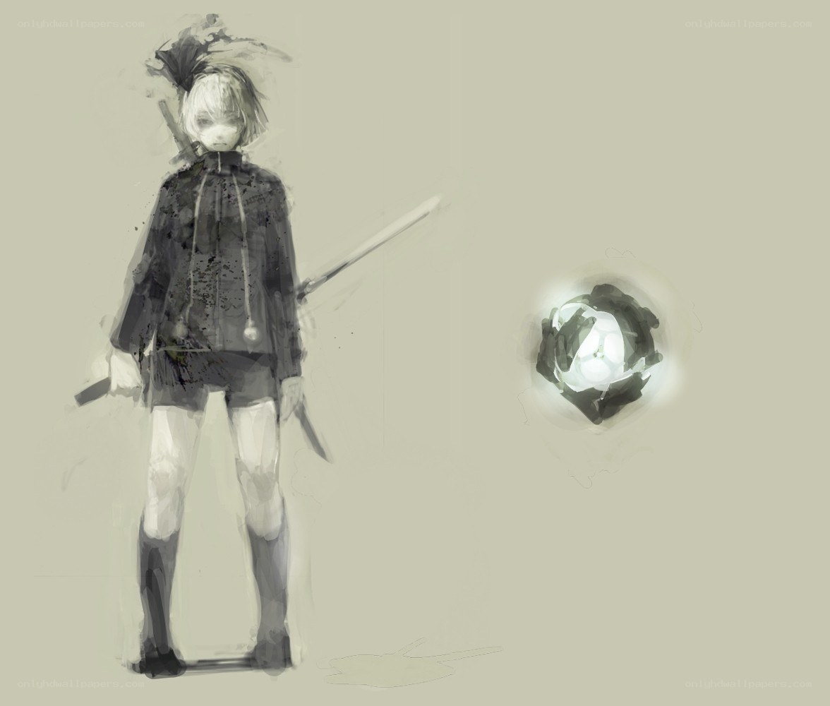 anime character with sword