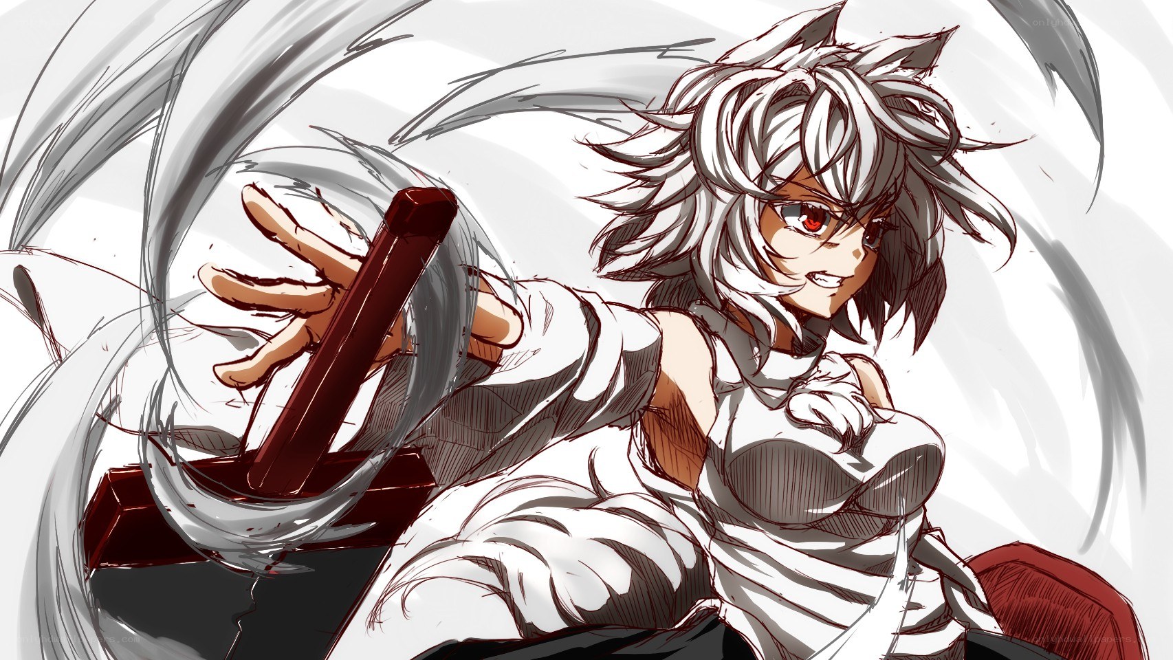 anime character with sword