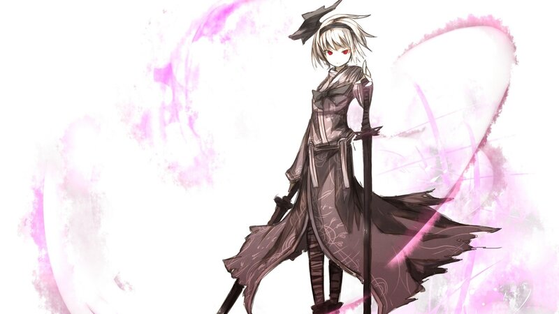 anime character with sword