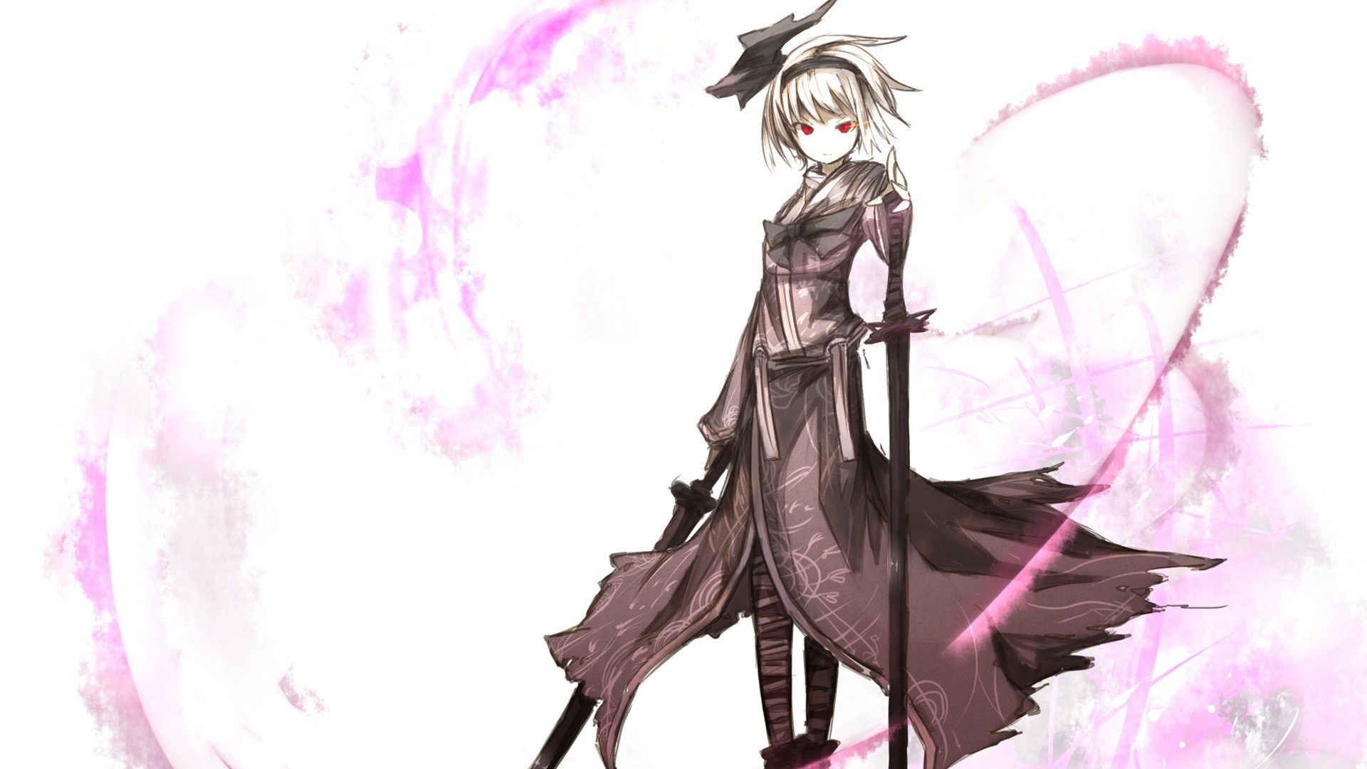anime character with sword