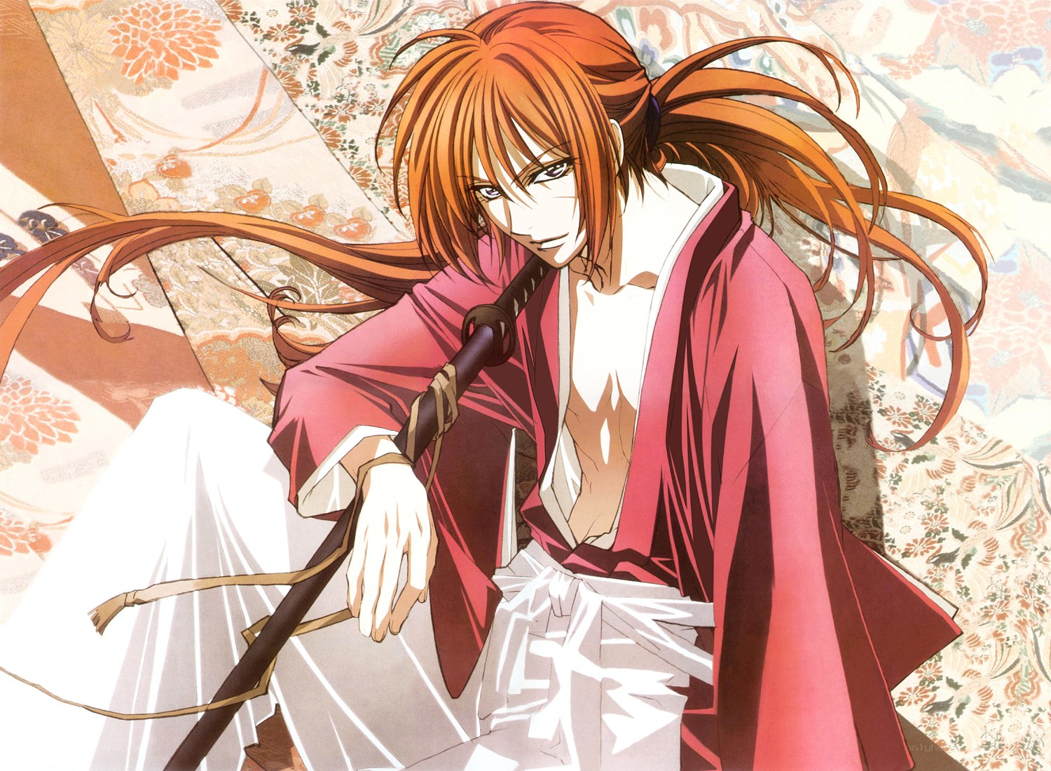 anime character with sword
