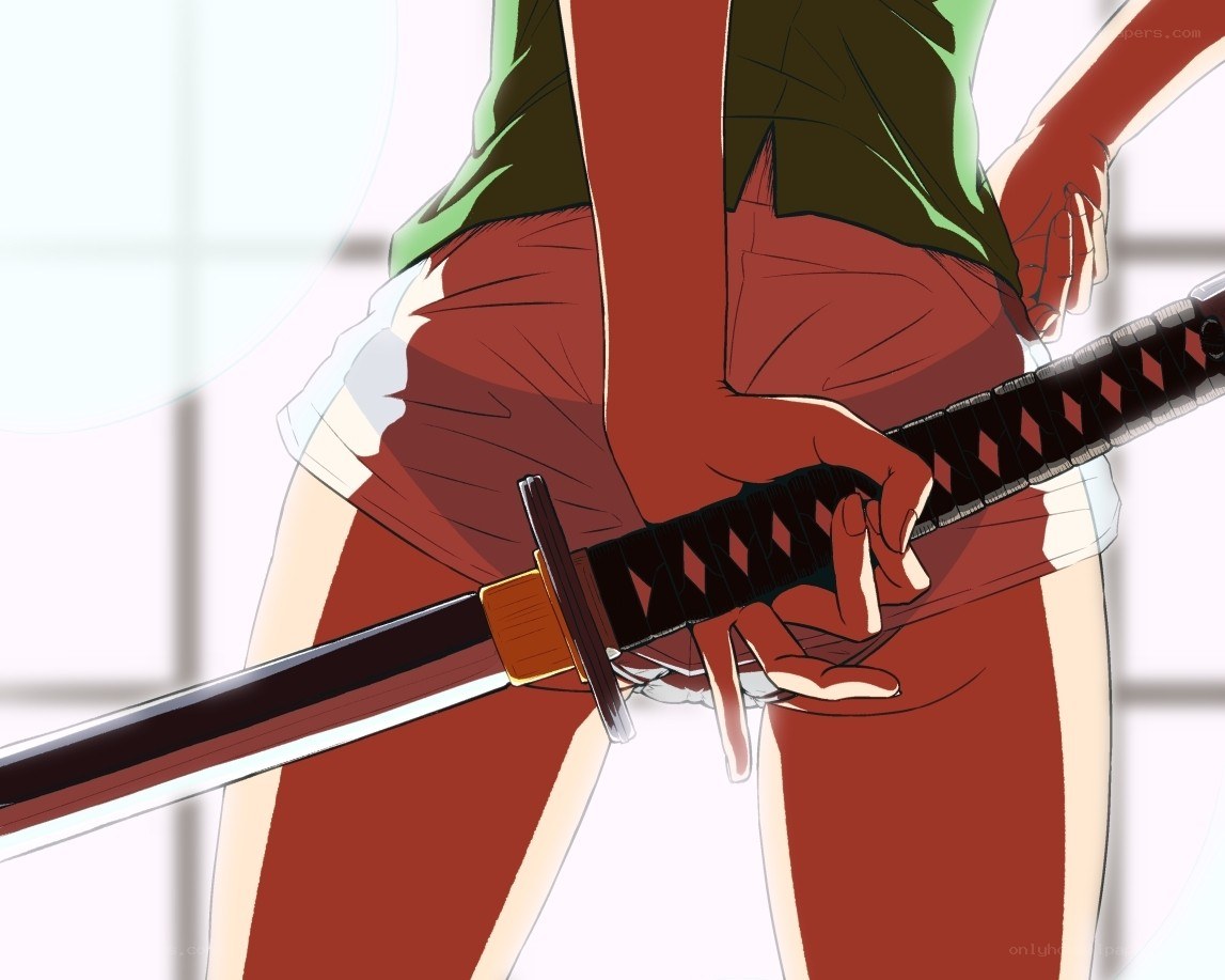 anime character with sword