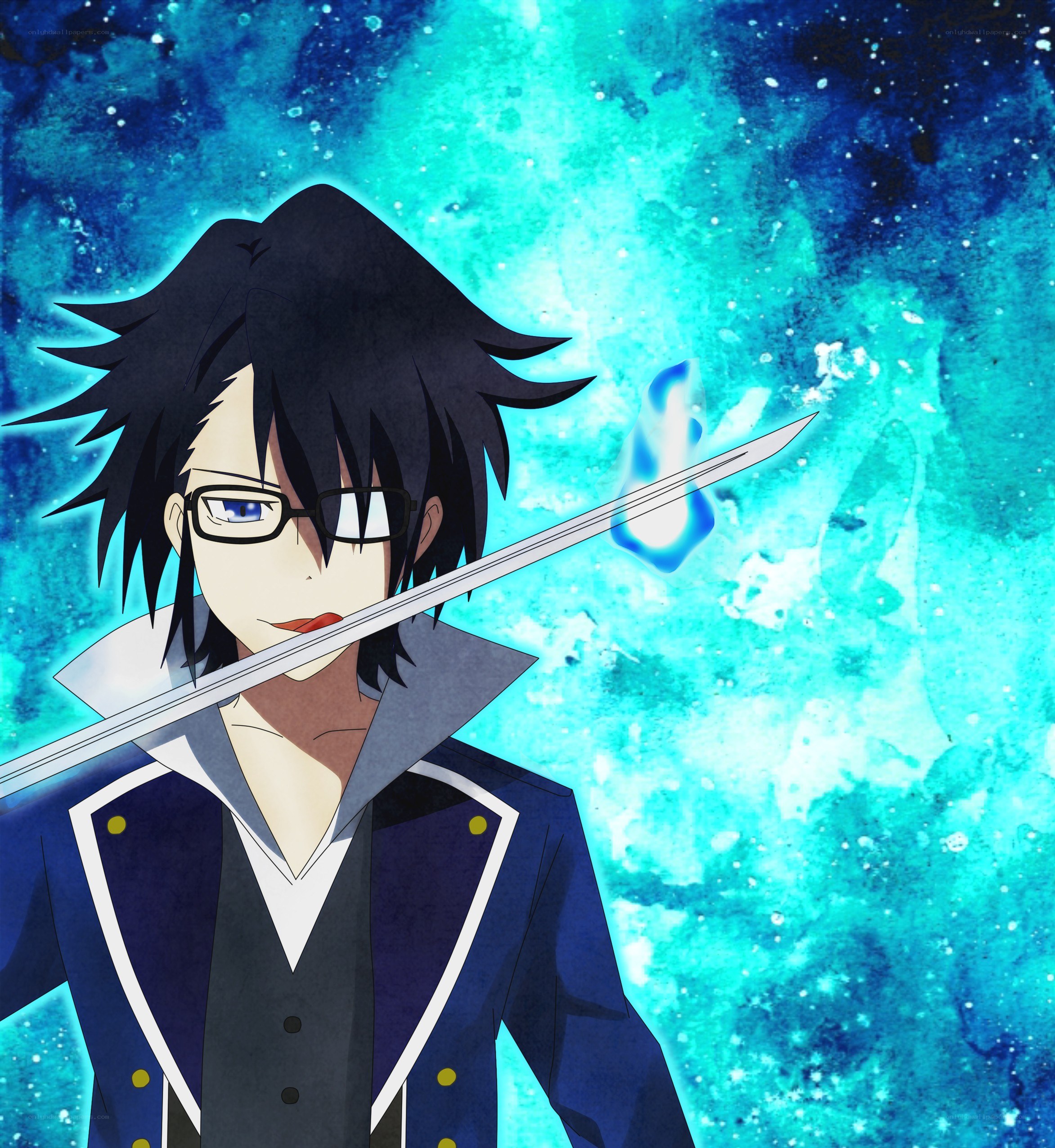 anime character with sword