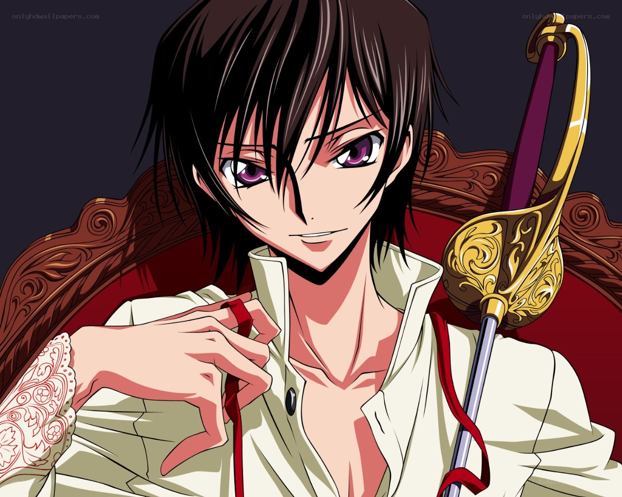 anime character with sword