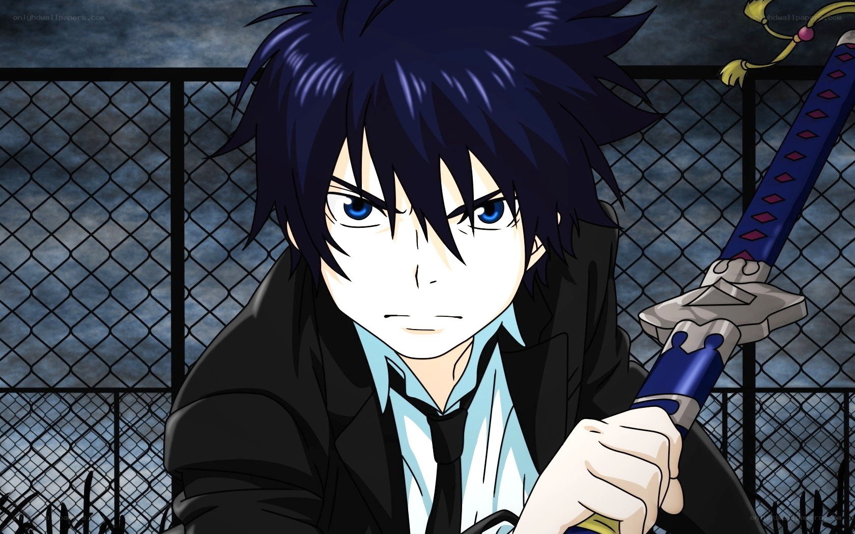 anime character with sword