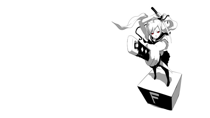 anime character with sword