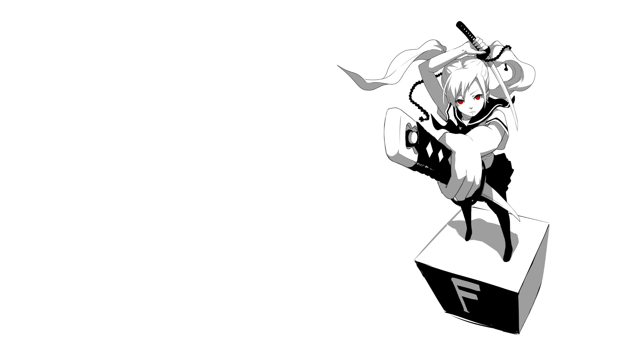 anime character with sword