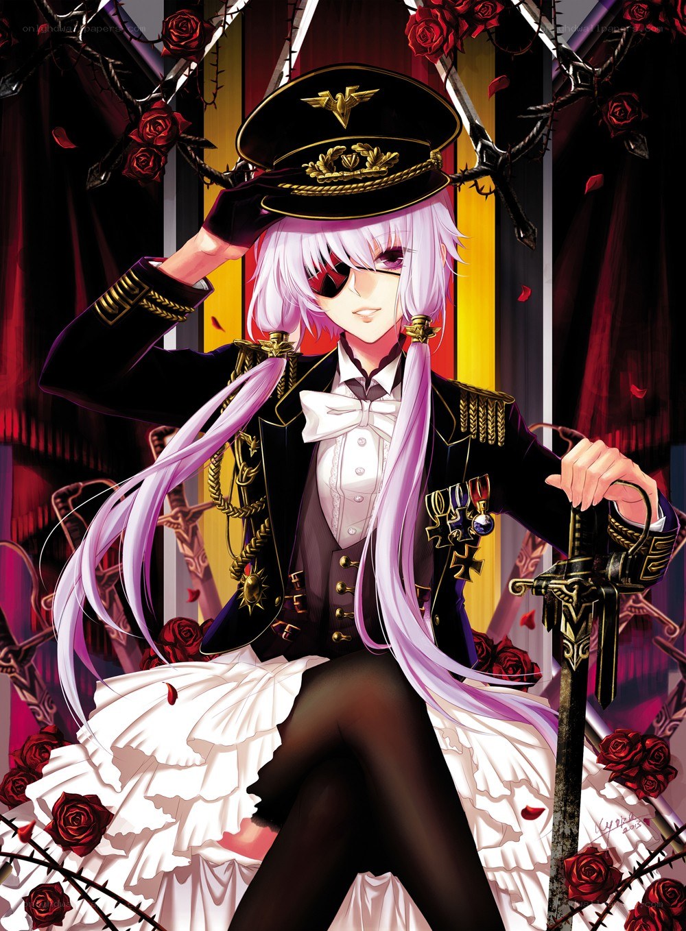 anime character with sword