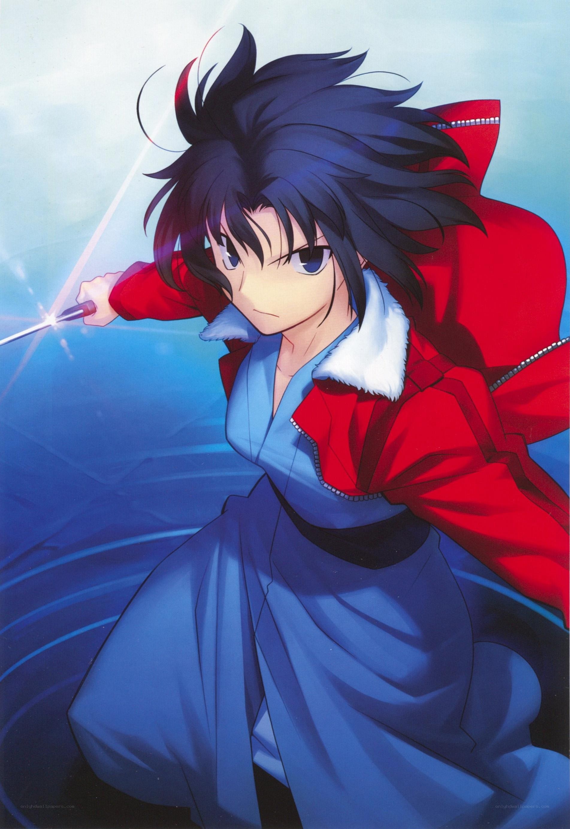 anime character with sword