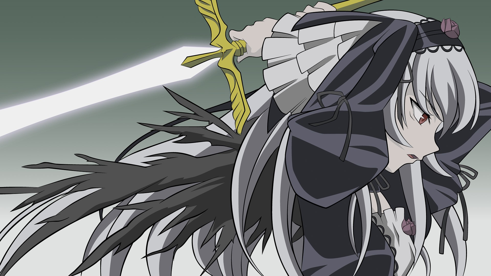 anime character with sword