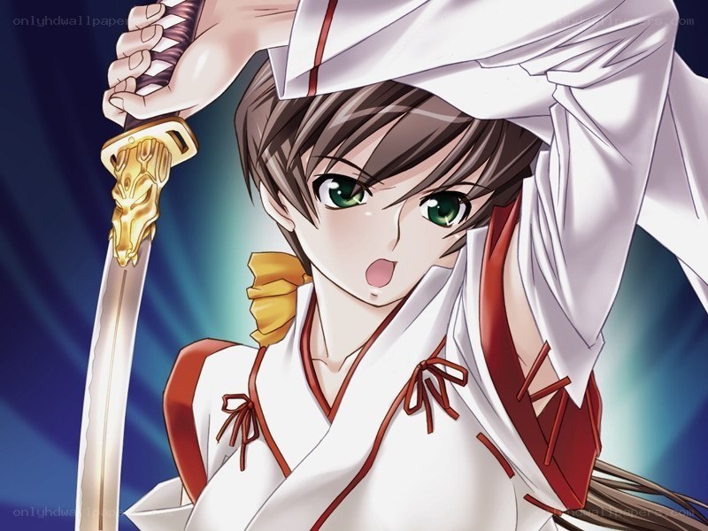 anime character with sword