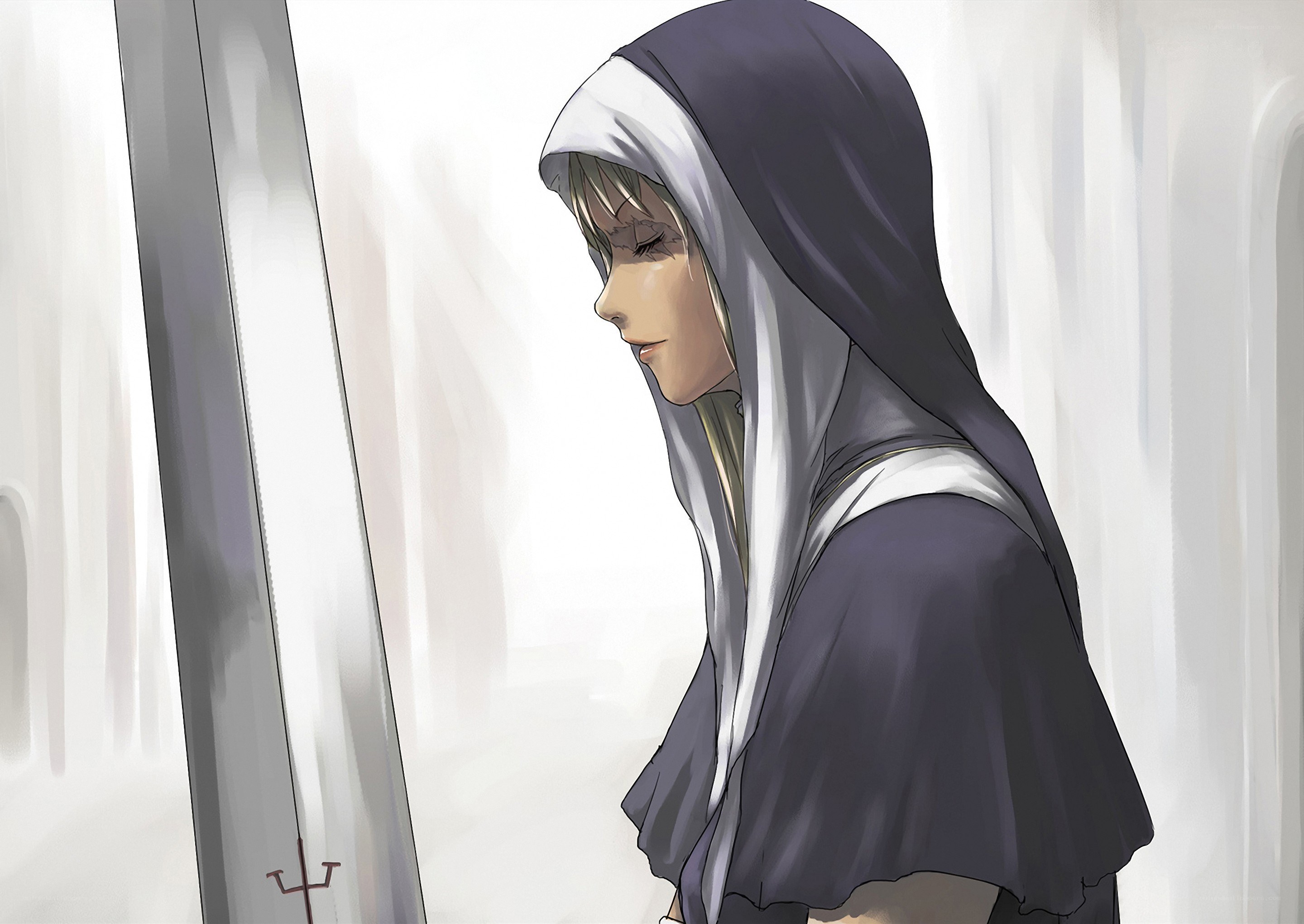 anime character with sword