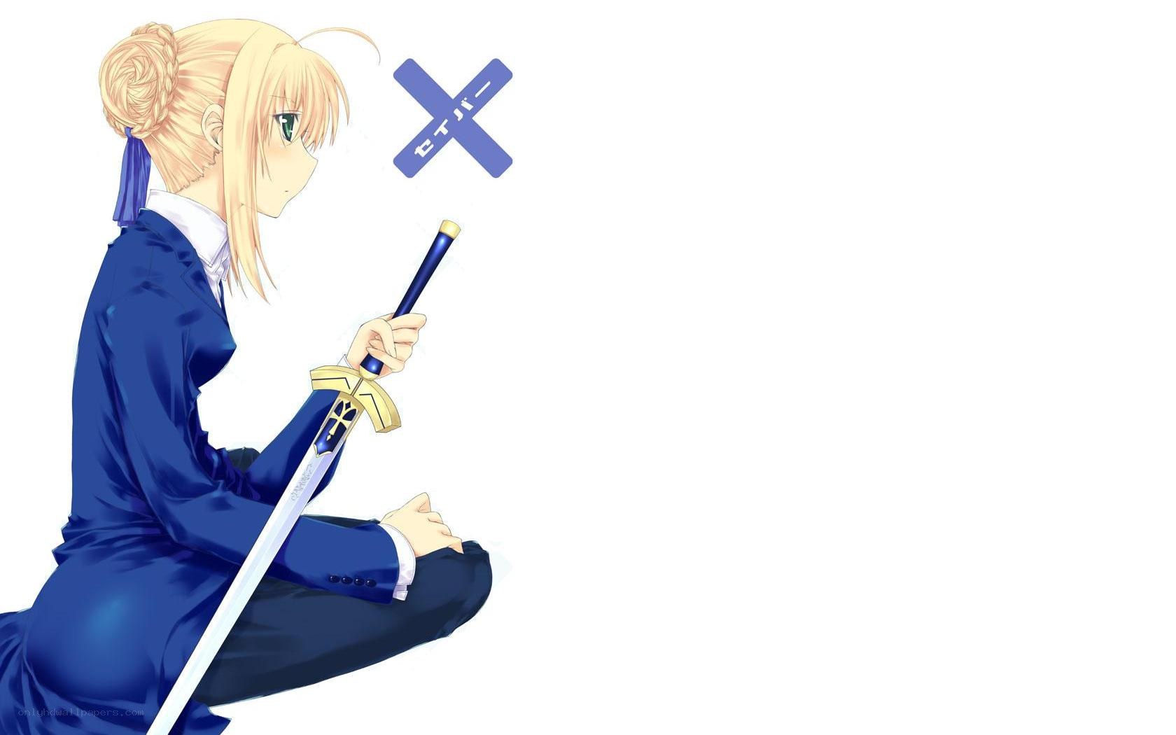 anime character with sword