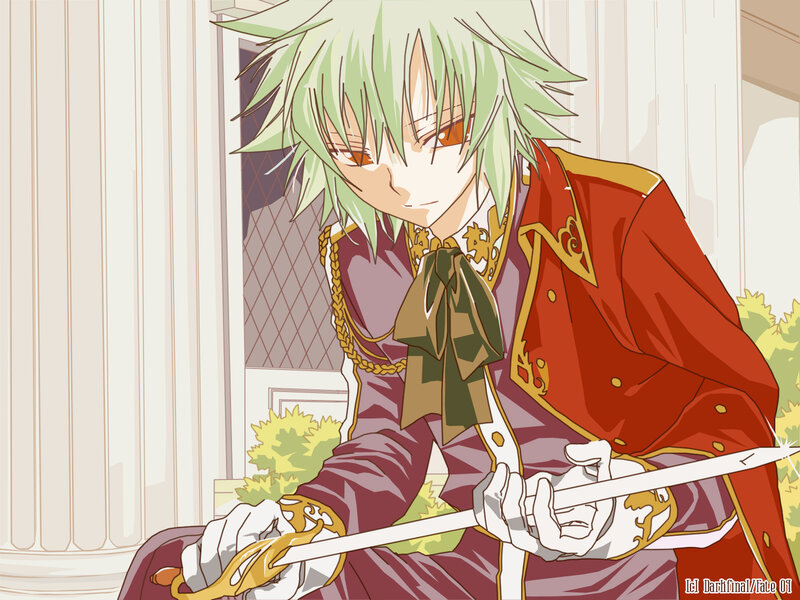 anime character with sword