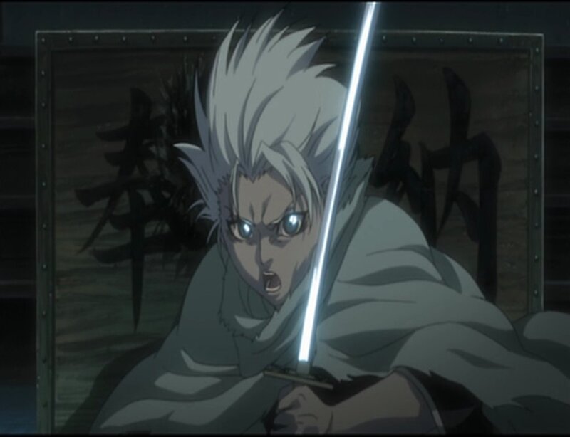 anime character with sword