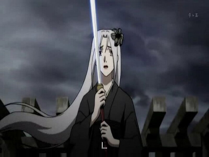 anime character with sword