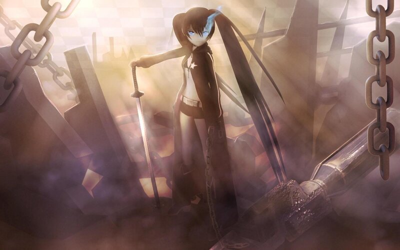 anime character with sword