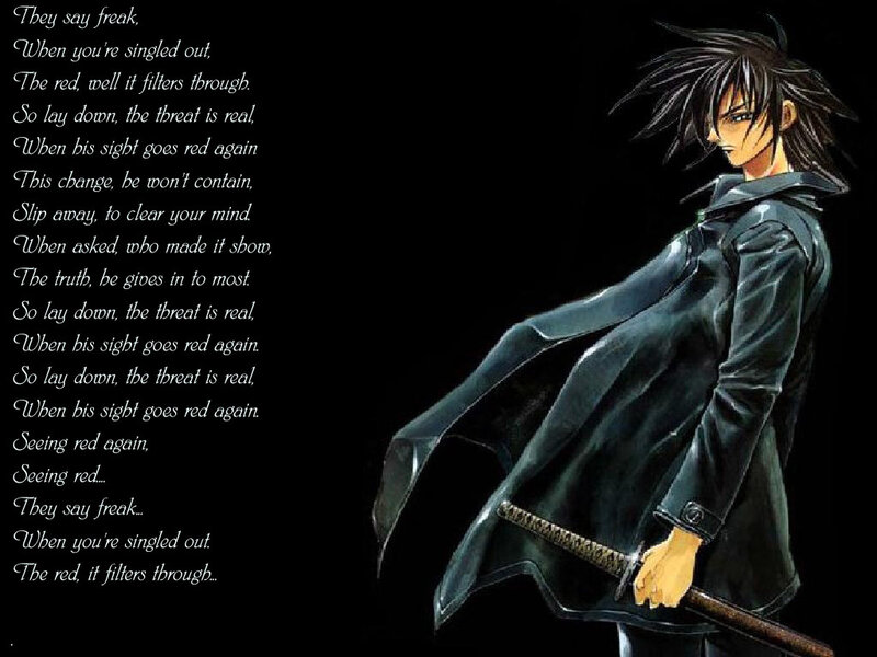 anime character with sword