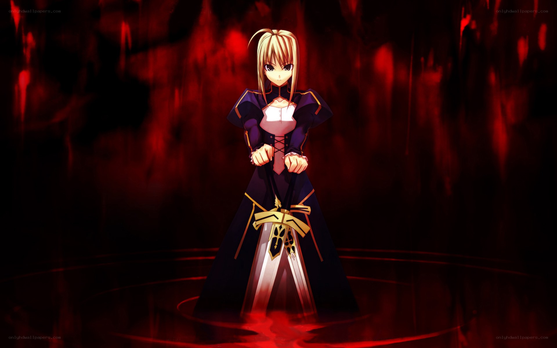 anime character with sword