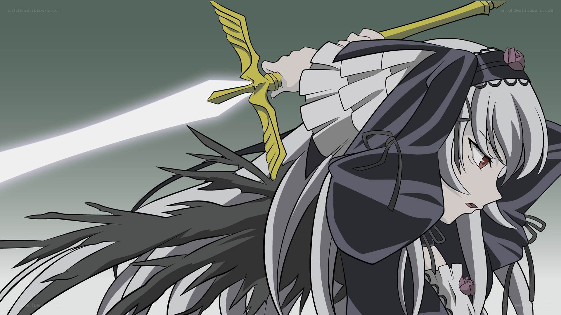 anime character with sword