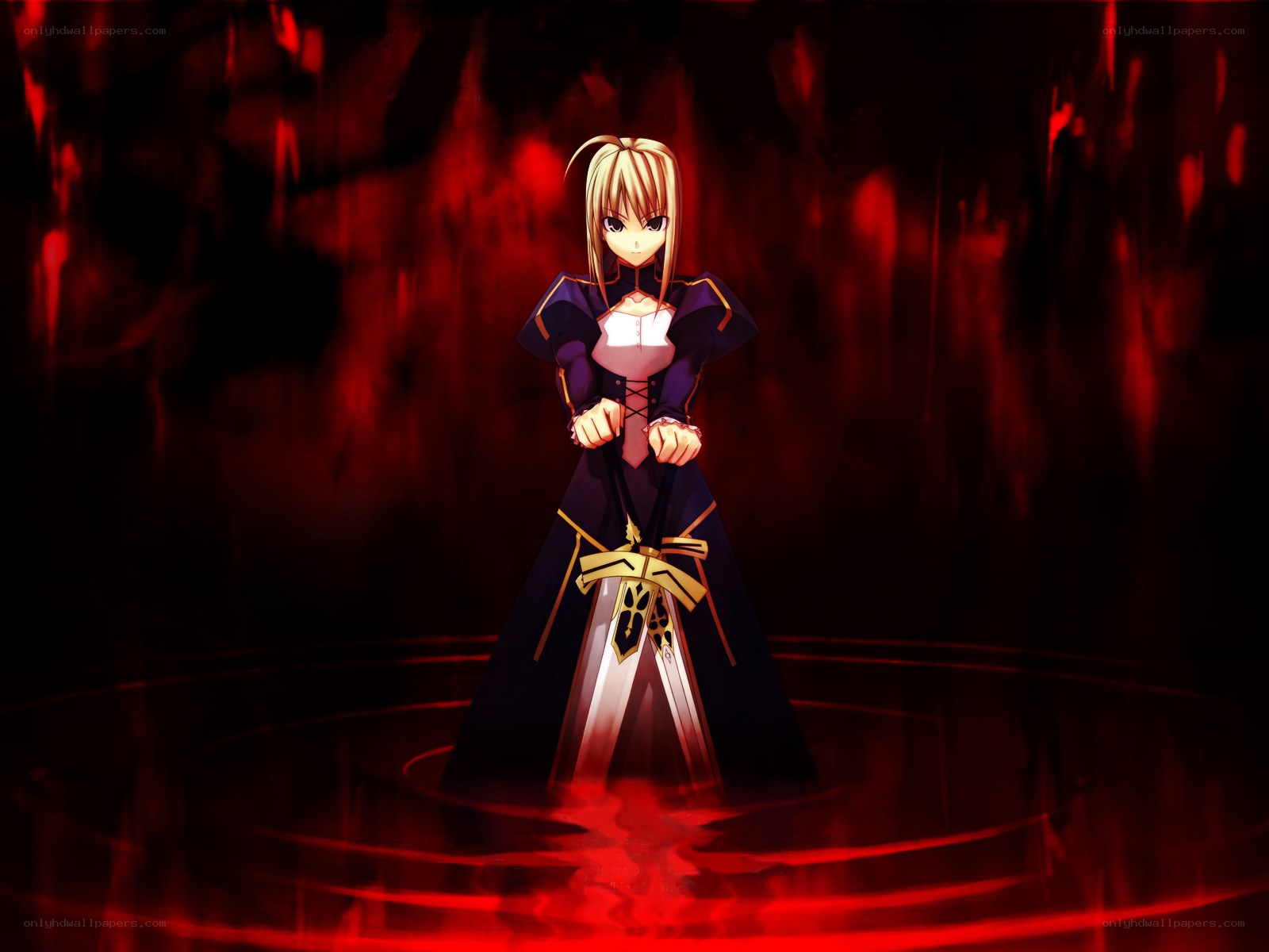 anime character with sword
