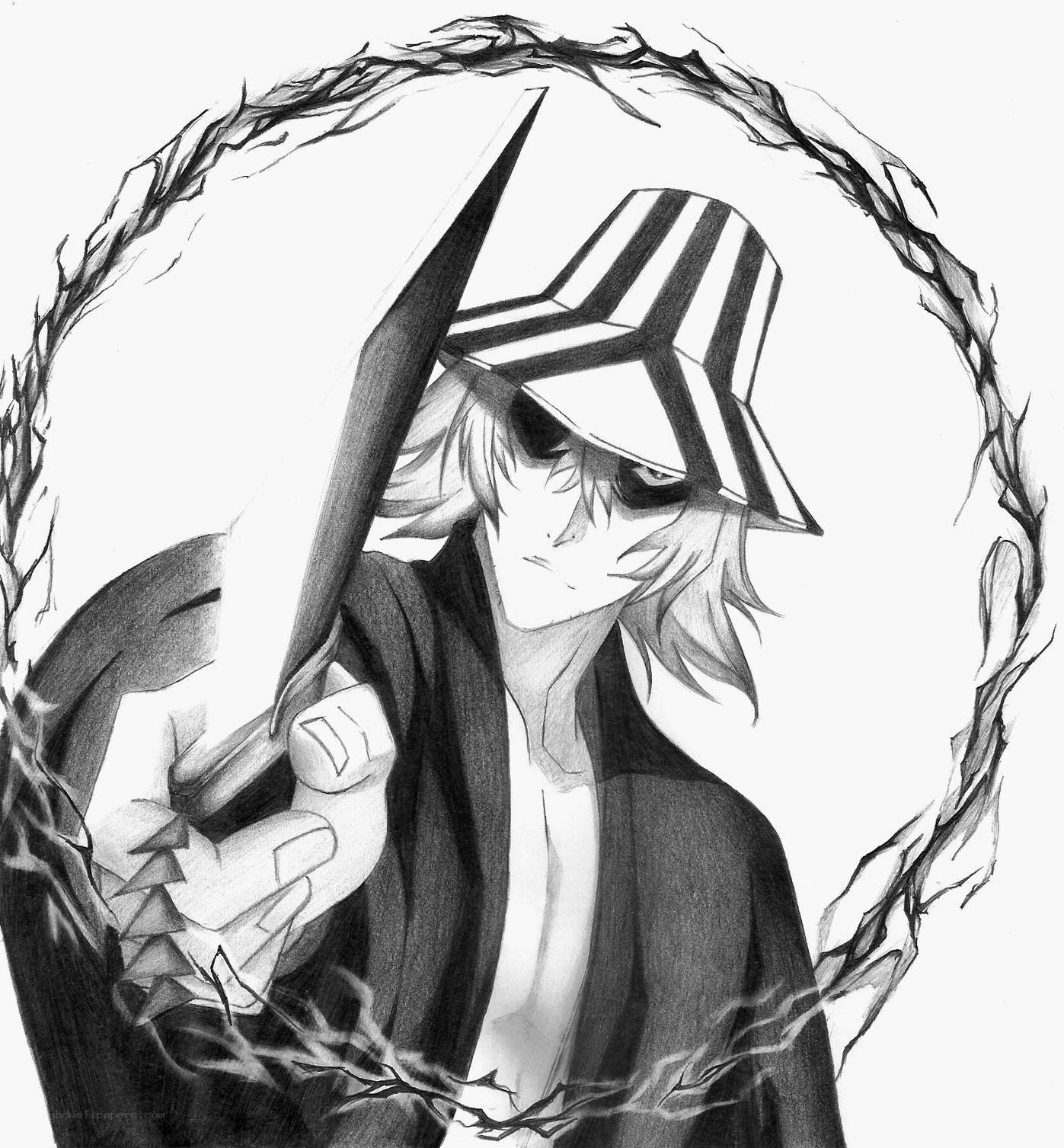 anime character with sword