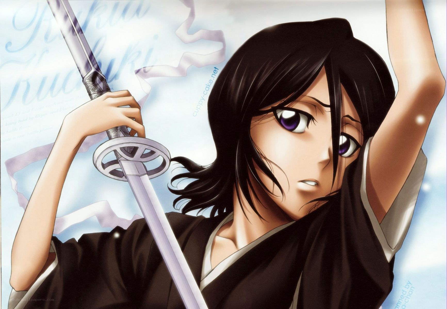 anime character with sword
