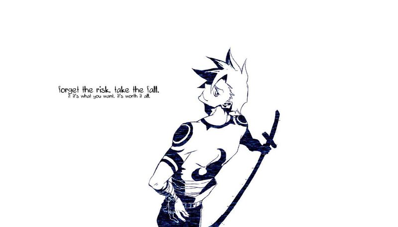 anime character with sword
