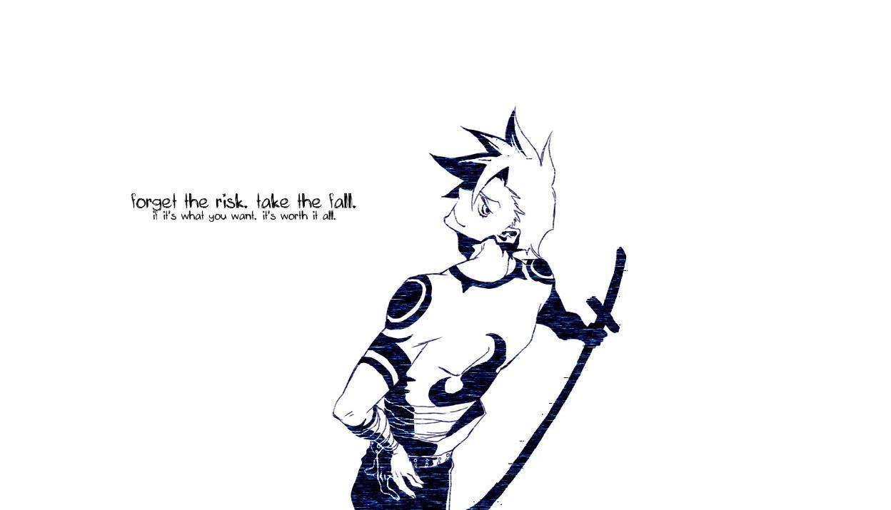 anime character with sword