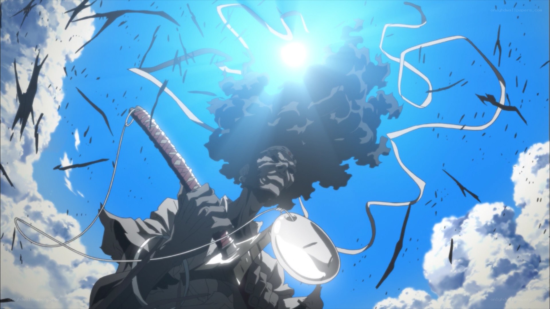 anime character with sword