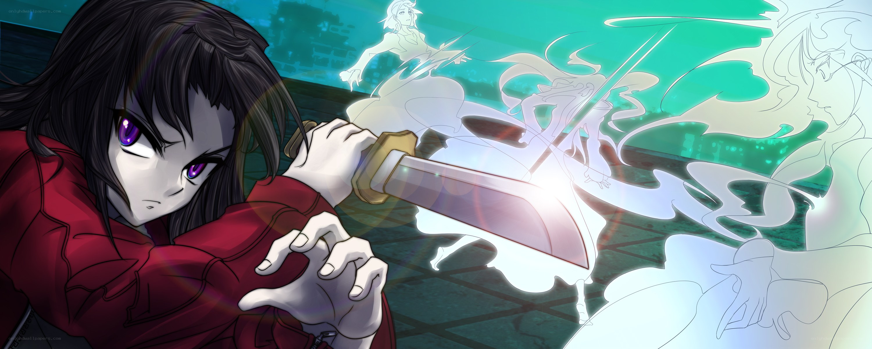 anime character with sword