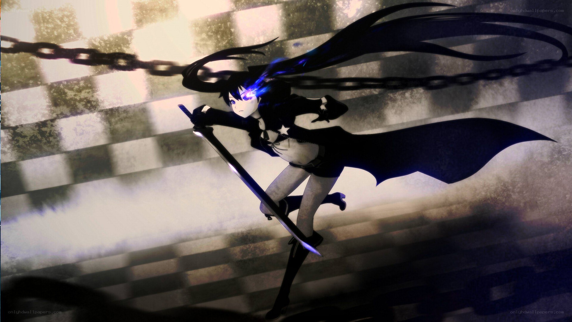 anime character with sword and chains