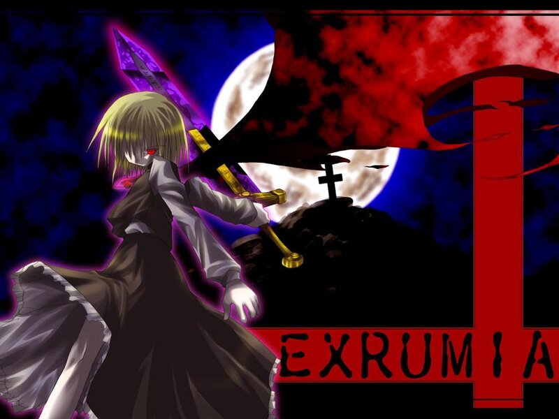 Anime character with sword and cross