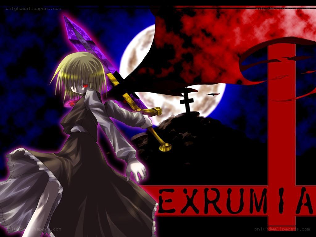 Anime character with sword and cross
