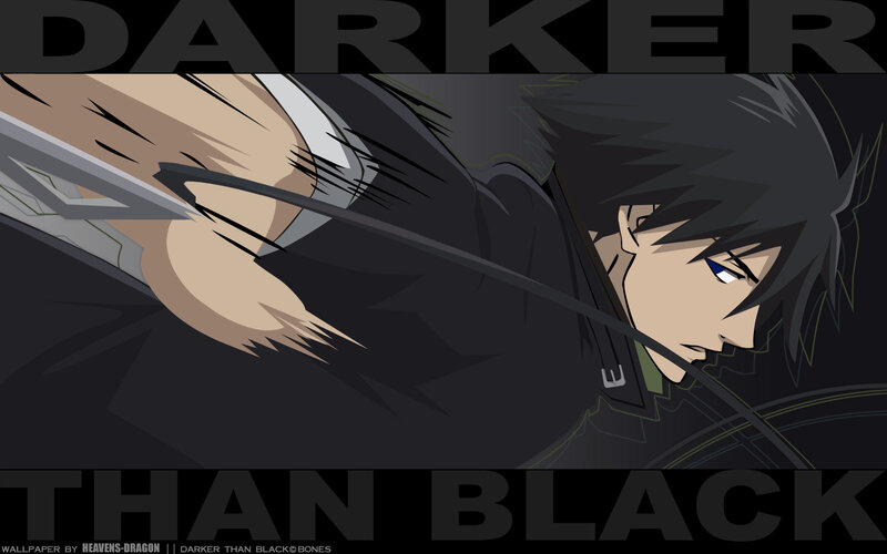Anime Character with Sword — Black, Dramatic, Black Clothing