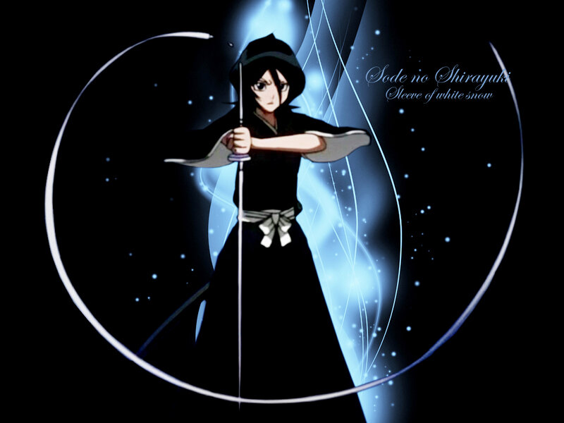 Anime Character with Sword — Black, Dramatic, Black Robe