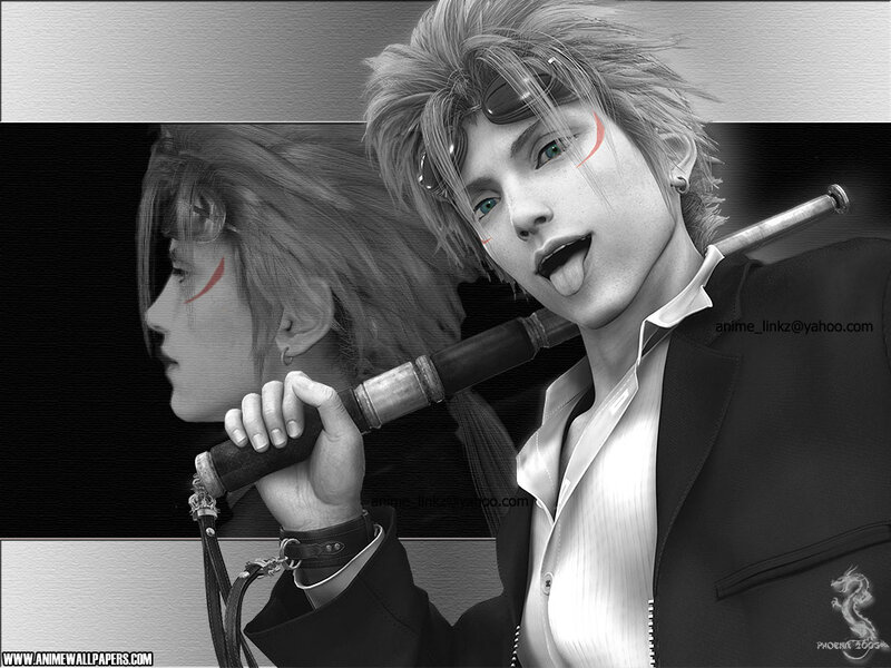 Anime Character with Sword — Black, Dramatic, Digital Art, Goggles