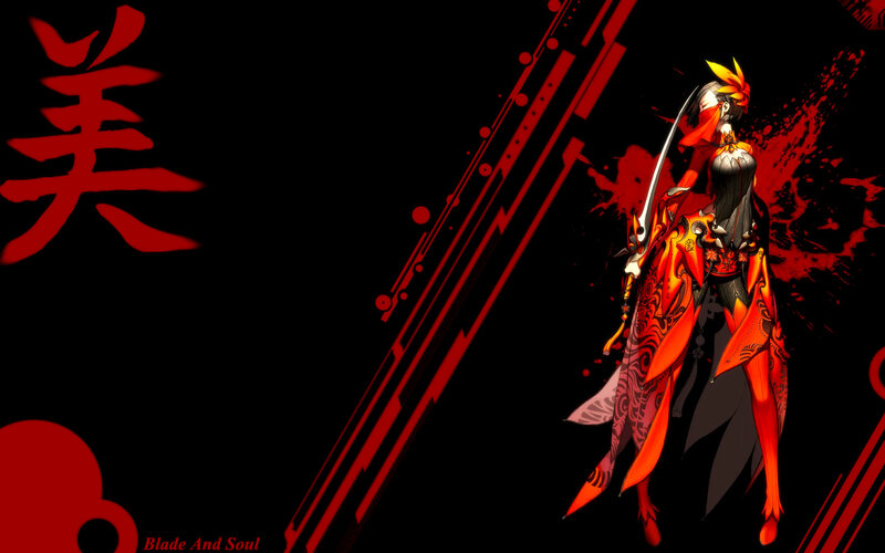 Anime Character with Sword — Black, Dramatic, Digital Art, Kanji
