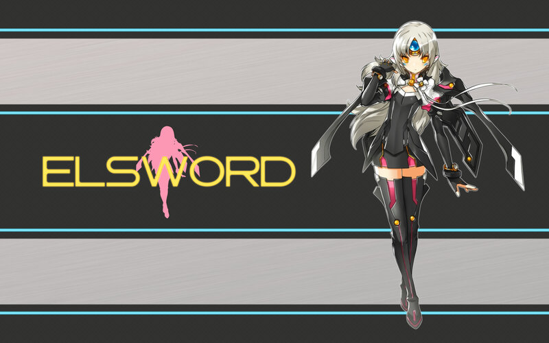 Anime Character with Sword — Black, Dramatic, Digital Art, Silhouette