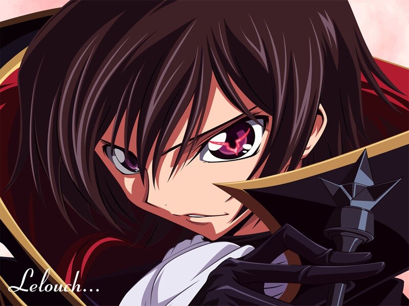 Anime Character with Sword — Black, Dramatic, Gloves, Eyes