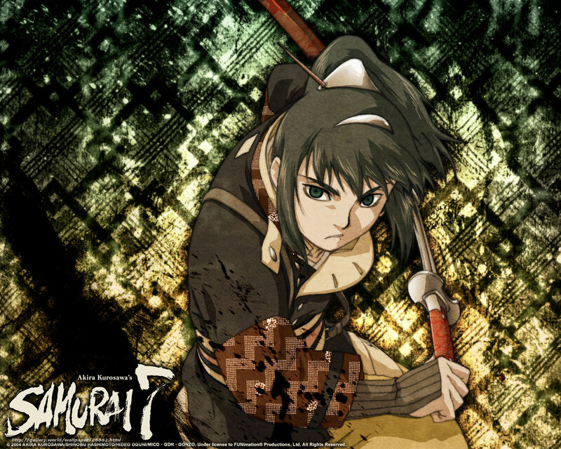 Anime Character with Sword — Black, Dramatic, Katana
